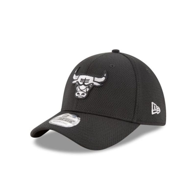 Chicago Bulls Gorra | New Era NBA Tone Tech Redux 39thirty Stretch Fit Cap Mexico - Negros